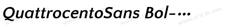 QuattrocentoSans Bol字体转换